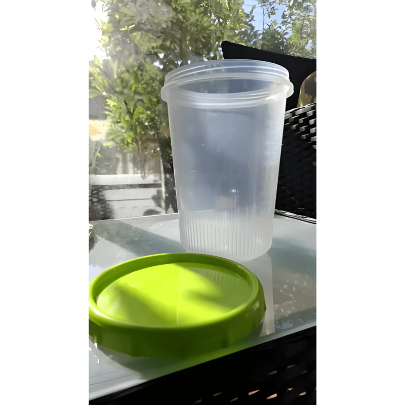 CONTENEDOR POTE TAPER CON ROSCA GRADUADO 1700 ML - 2