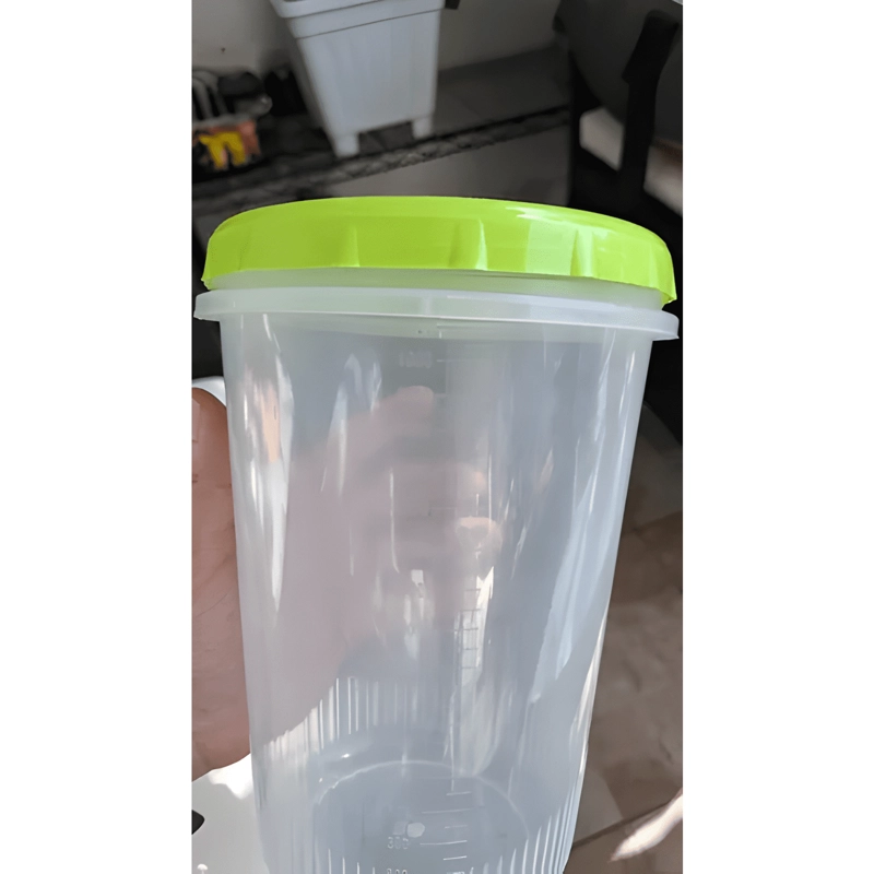 CONTENEDOR POTE TAPER CON ROSCA GRADUADO 1700 ML - 4