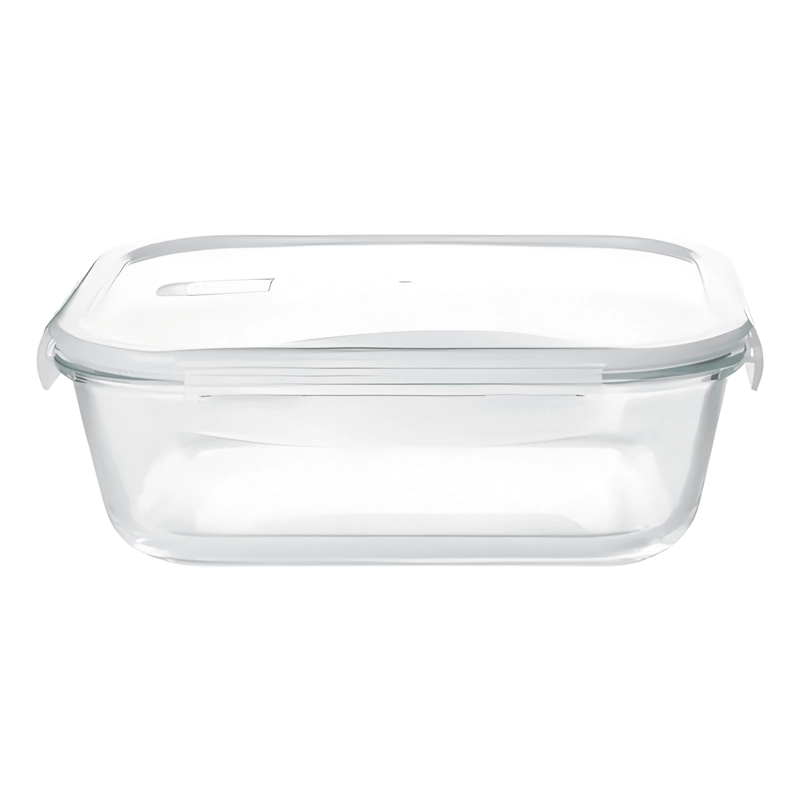 CONTENEDOR HERME TICO DE VIDRIO 370 ML 4U, TRANSPARENTE - 1