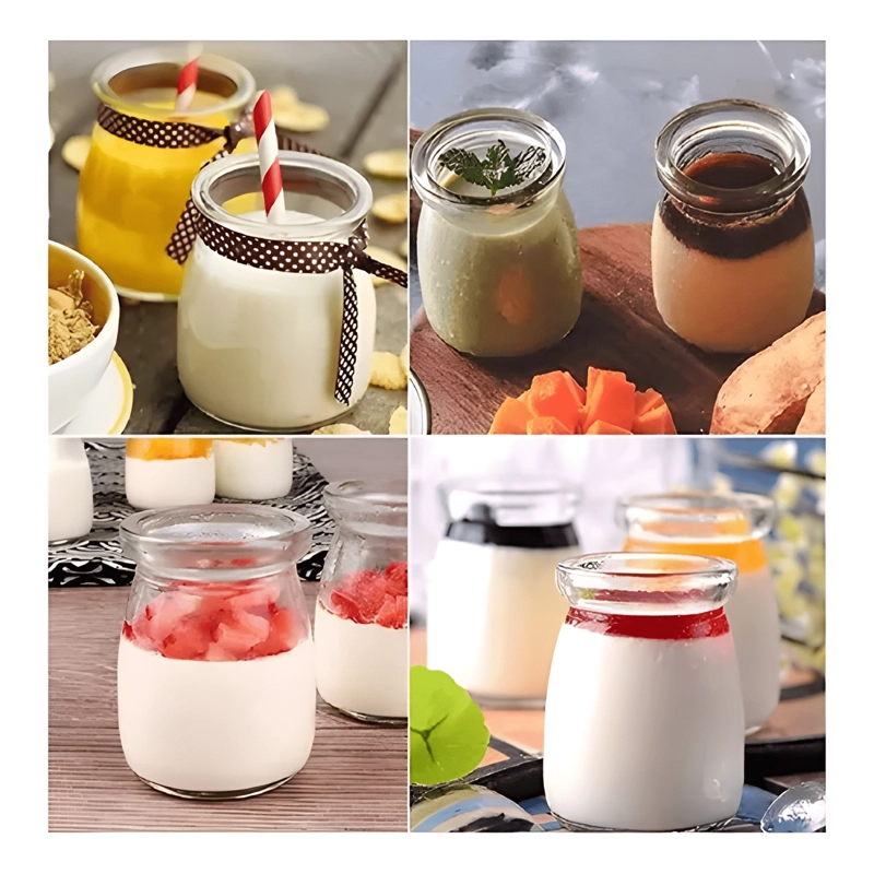 PACK 6 FRASCOS VIDRIO OVALADO TAPA PLASTICA 200 ML - 1