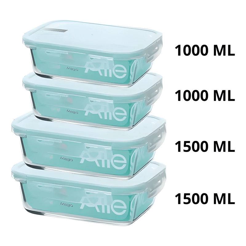 SET 4 TAPERS HERME TICOS DE VIDRIO 1000 Y 1500 ML - 1