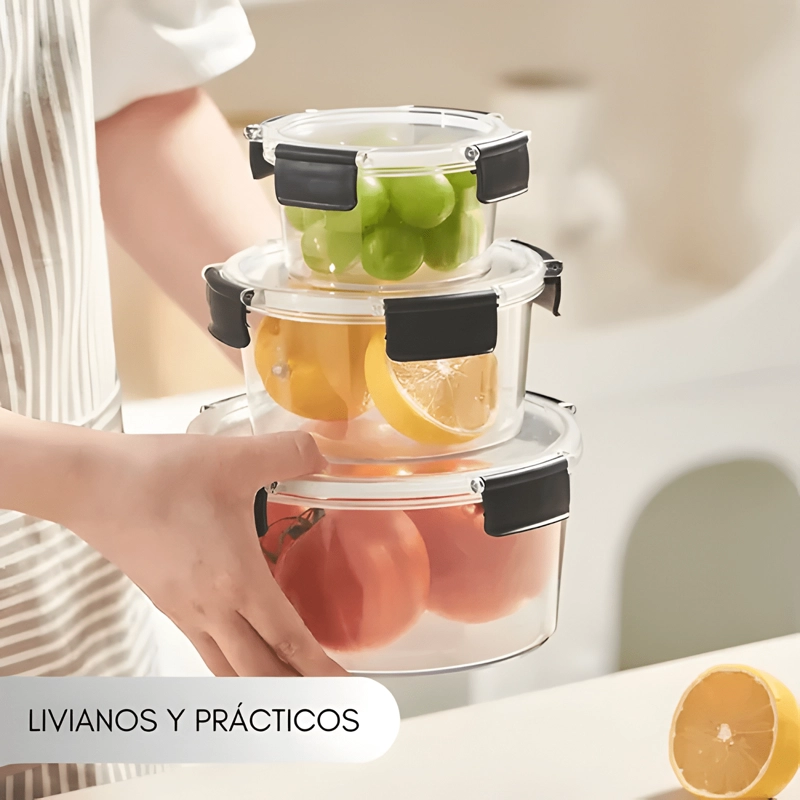 TAPER PLASTICO CONTENEDOR HERME TICO PARA ALIMENTOS 3U - 2