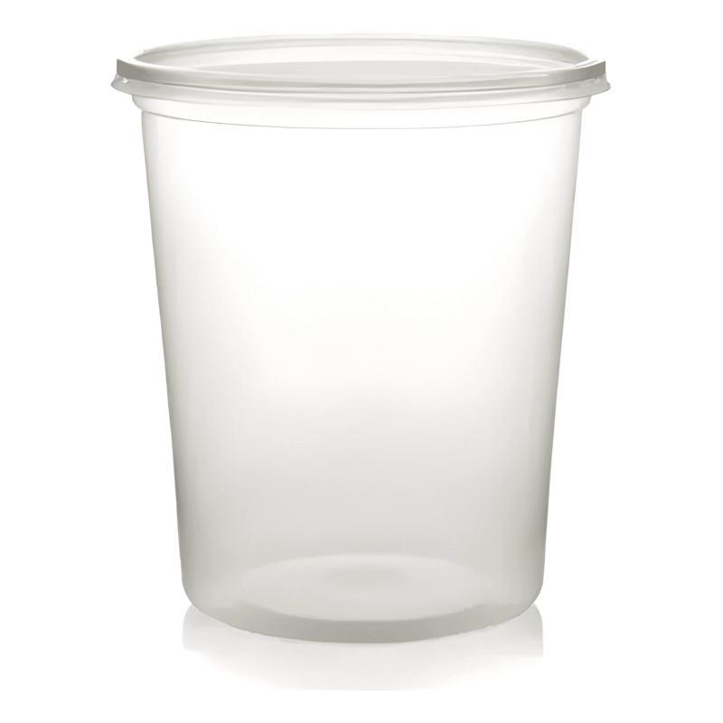 CONTENEDOR ENVASE PLASTICO 1 L CON TAPA 50U #1 - 2