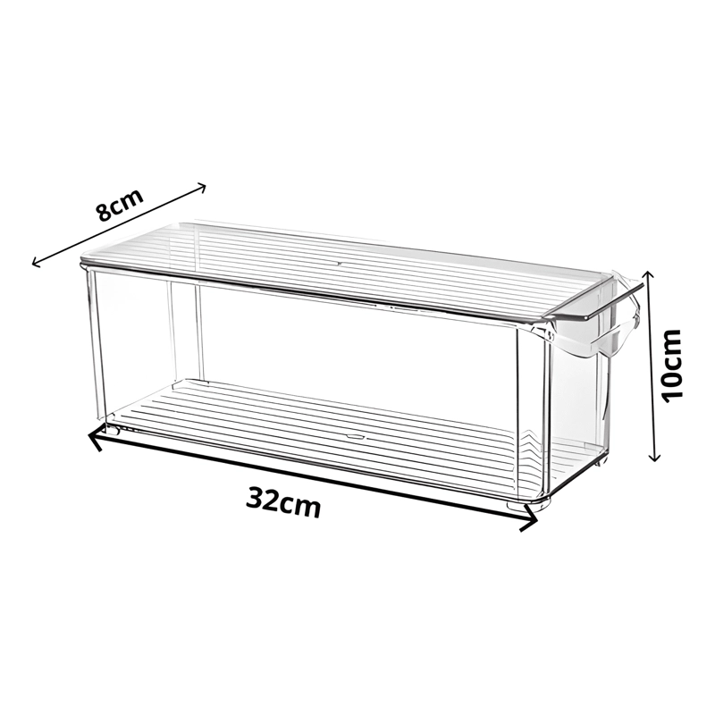 CAJA ORGANIZADORA REFRIGERADOR CON TAPA 3U - 1