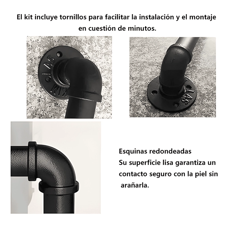 MANILLA METALICA MULTIUSOS 30 CM INDUSTRIAL, NEGRO #4 - 1