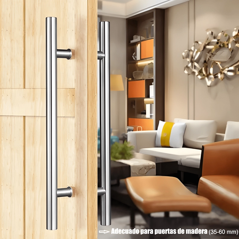 MANIJA TIRADOR PARA PUERTA DE ACERO INOXIDABLE 100 CM #1 - 4
