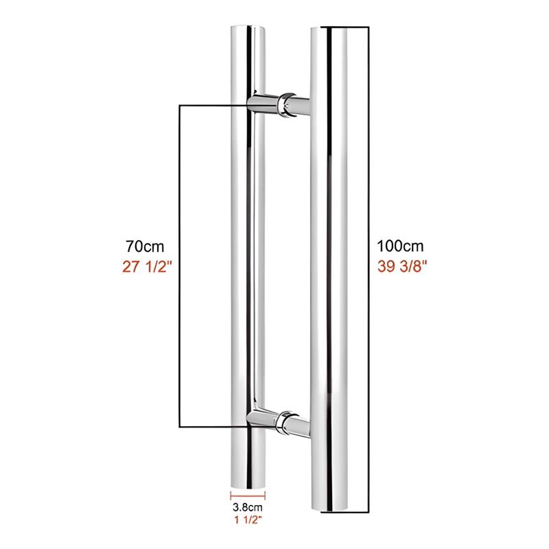 MANILLON ACERO INOXIDABLE 100 CM PARA TODA CLASE DE PUERTA - 1