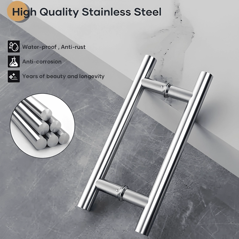 MANIJA DE ACERO INOXIDABLE 100 CM PARA PUERTA DE VIDRIO - 3