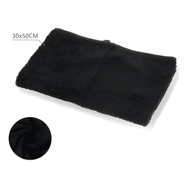 TOALLA DE CARA 30*50CM 100% ALGODO PACK DE 2 LISO NEGRO - 4