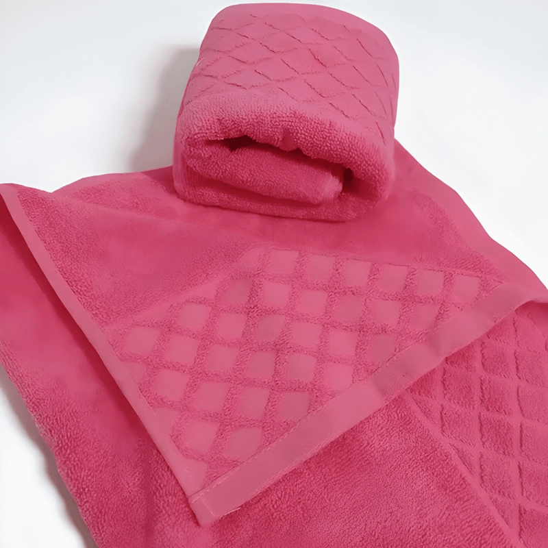 TOALLA DE CARA ALGODON 30X50CM HOMEY PACK 2 LISO FUCSIA - 1