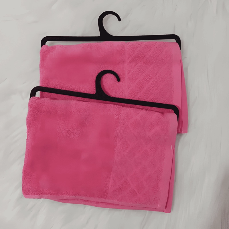 TOALLA DE CARA ALGODON 30X50CM HOMEY PACK 2 LISO FUCSIA - 2