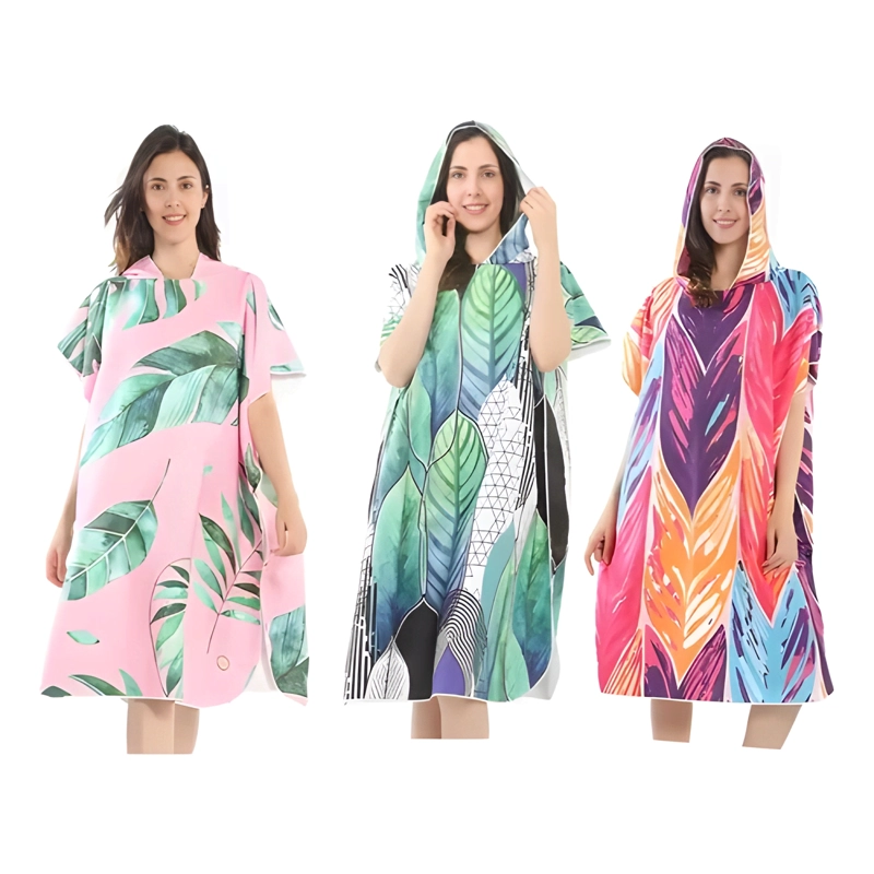 PACK 12 SURF PONCHO CAMBIADOR TOALLA CAPUCHA HOMBRE Y MUJER - 1