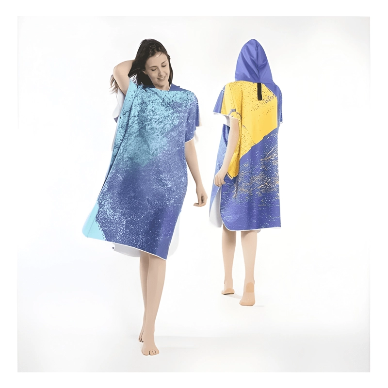 PACK 12 SURF PONCHO CAMBIADOR TOALLA CAPUCHA HOMBRE Y MUJER - 4