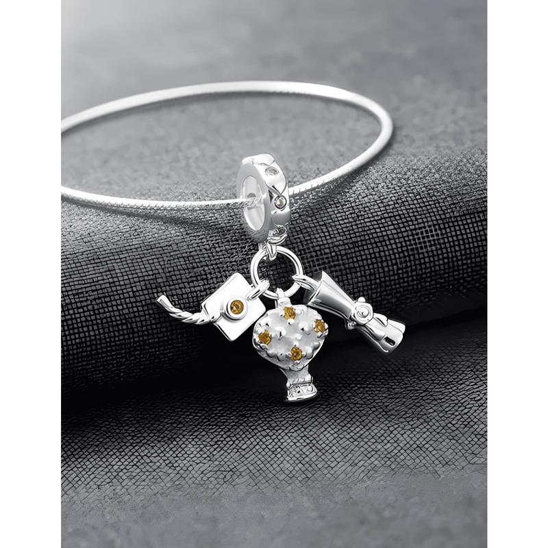 CHARM PLATA 925 GRADUACION REGALO DIPLOMA BIRRETE FLORES - 1
