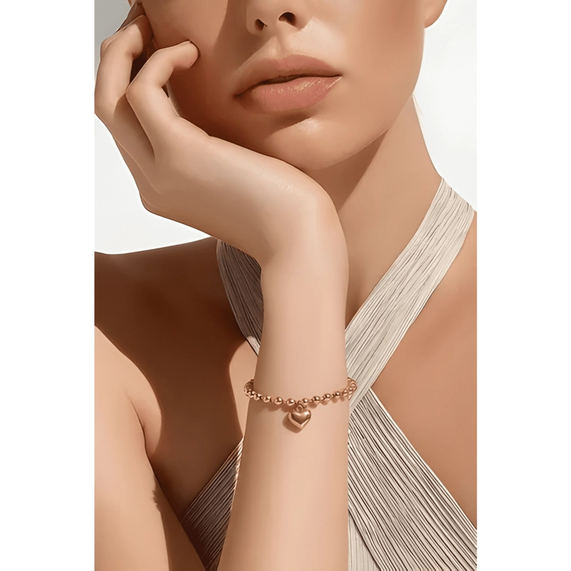 PULSERA MUJER AJUSTABLE CORAZON ORO 18KT - 1003O #2 - 1
