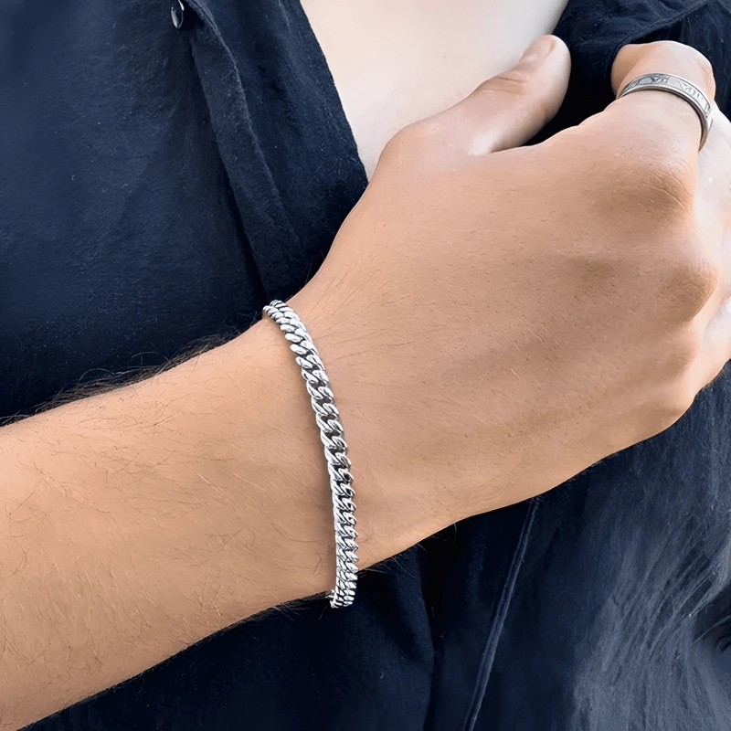 PULSERA MIAMI CUBAN 5MM 19 CM - 3