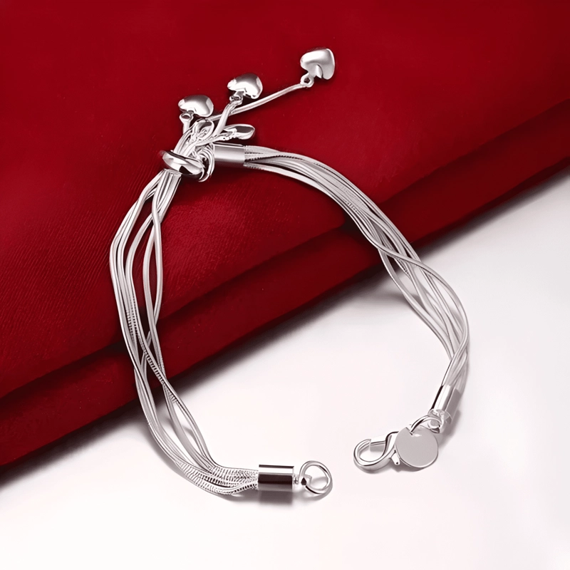 PULSERA MUJER ESCLAVA BRAZALETE PLATA 925 ELEGANTE - 4