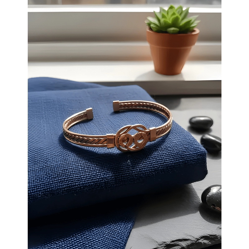 PULSERA DE COBRE PURO HERRADURA TERAPE UTICA ARTRITIS DOLOR - 1