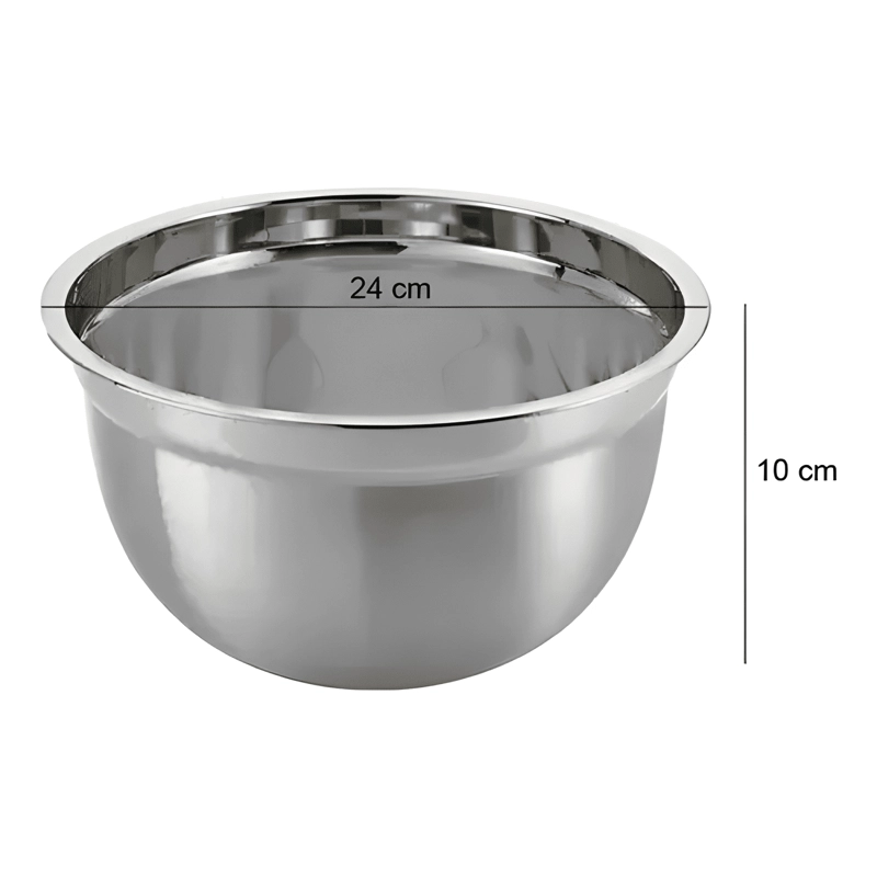 PACK 4 BOWLS COCINA REPOSTERIA 20,24,28,32 CM PLATEADO #2 - 2