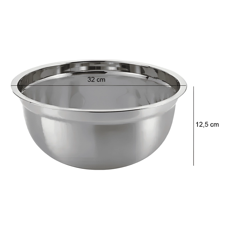 PACK 4 BOWLS COCINA REPOSTERIA 20,24,28,32 CM PLATEADO #2 - 4