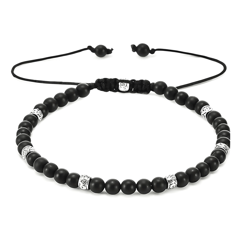 PULSERA AJUSTABLE DE TURMALINA NATURAL - ENERGE TICA NEGRA - 1