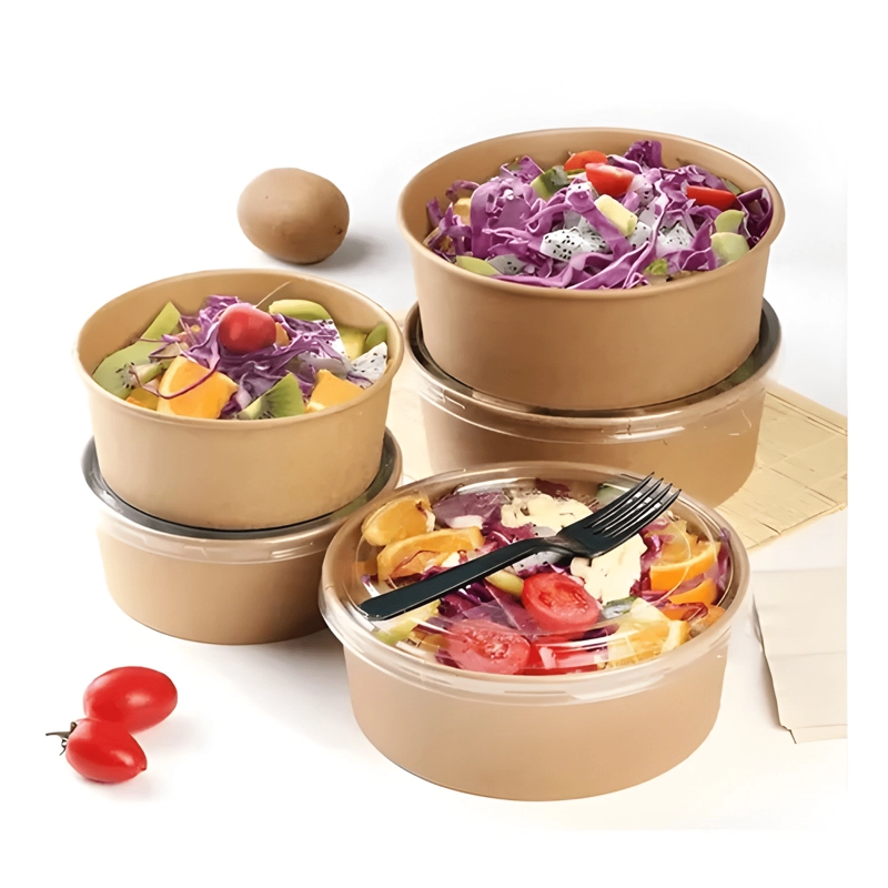 ENVASE BOWL KRAFT + TAPA PET 1300 CC,COMIDAS 50 UNIDADES #2 - 2
