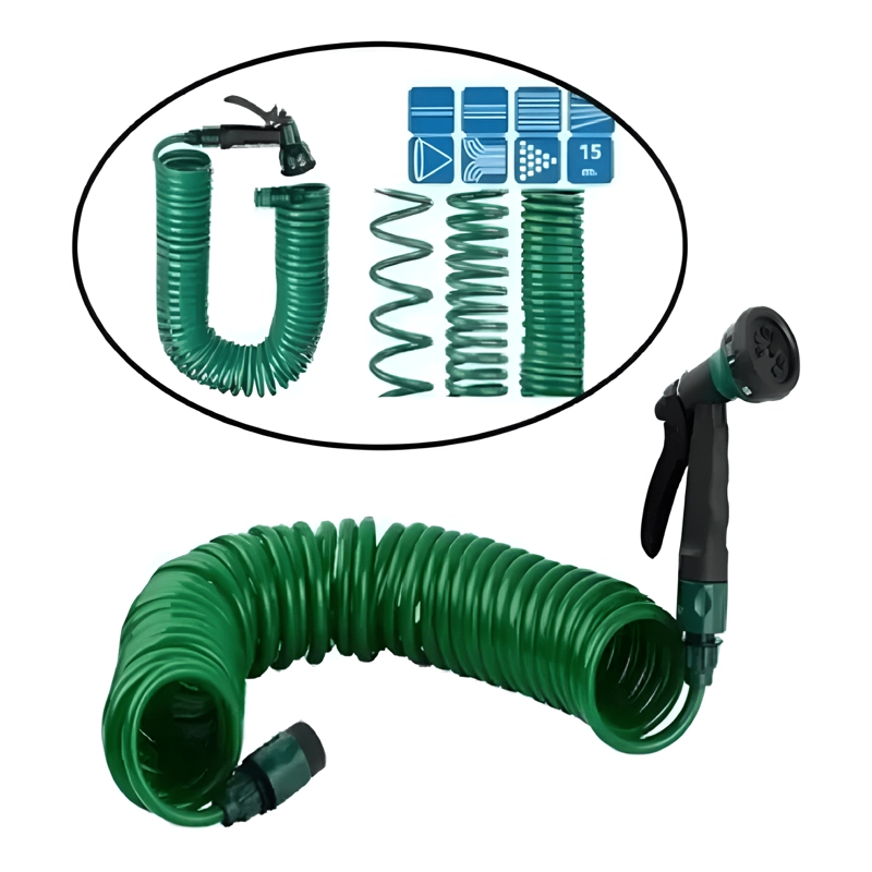MANGUERA 15 MTS ESPIRAL EXPANDIBLE CASA JARDIN VERDE - 2