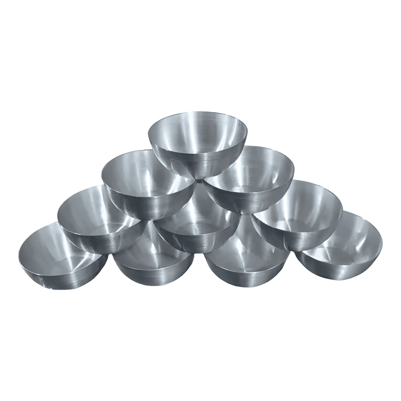 PACK 10 UNIDADES MOLDES EMPOLVADO 8CM ALUMINIO - 2