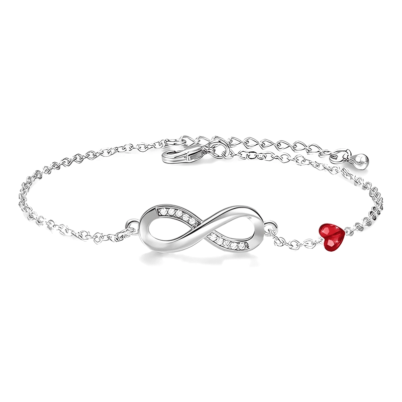 PULSERA INFINITO CORAZON BAÑO ORO EMPAQUE NAVIDAD VALENTIN - 2