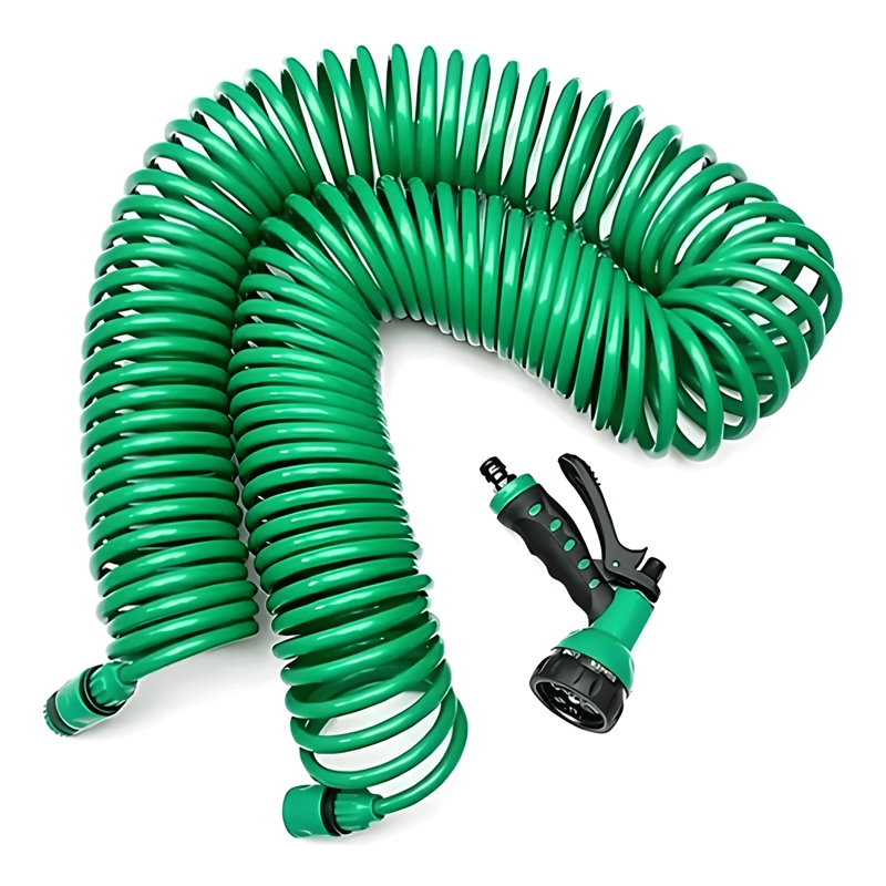 MANGUERA ESPIRAL EXPANDIBLE HOGAR CASA JARDIN 15 MTS VERDE - 3