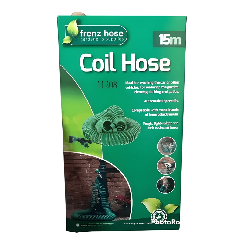 MANGUERA ESPIRAL EXPANDIBLE HOGAR CASA JARDIN 15 MTS VERDE - 4