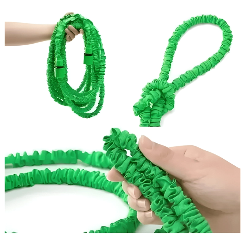 MANGUERA RIEGO RETRACTIL EXPANDIBLE 15M VERDE - 1