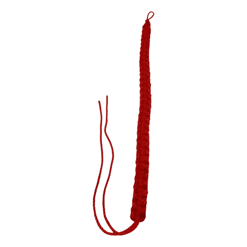 PULSERA GRUESA TEJIDA CON HILO TAMAÑO STANDAR UNISEX ROJO - 1