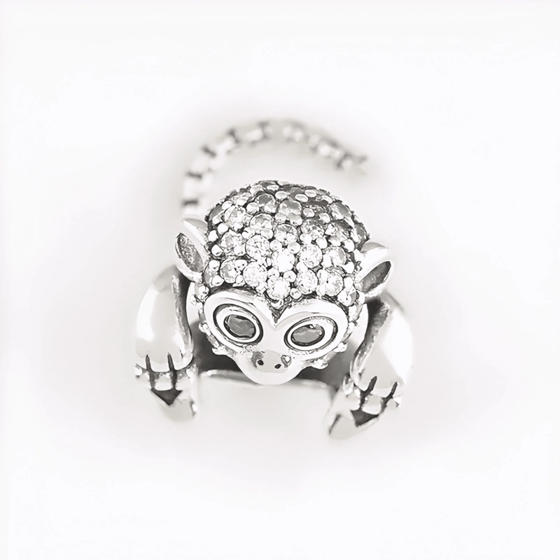 CHARM DIJE MONO BRILLANTE PLATA 925 - 2