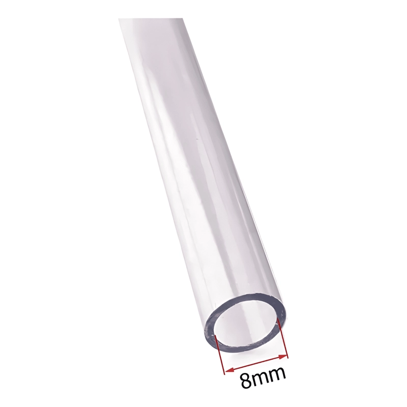 MANGUERA CLEAR 8MM 1 METRO TRASLUCIDA FULL TRANSPARENTE - 2