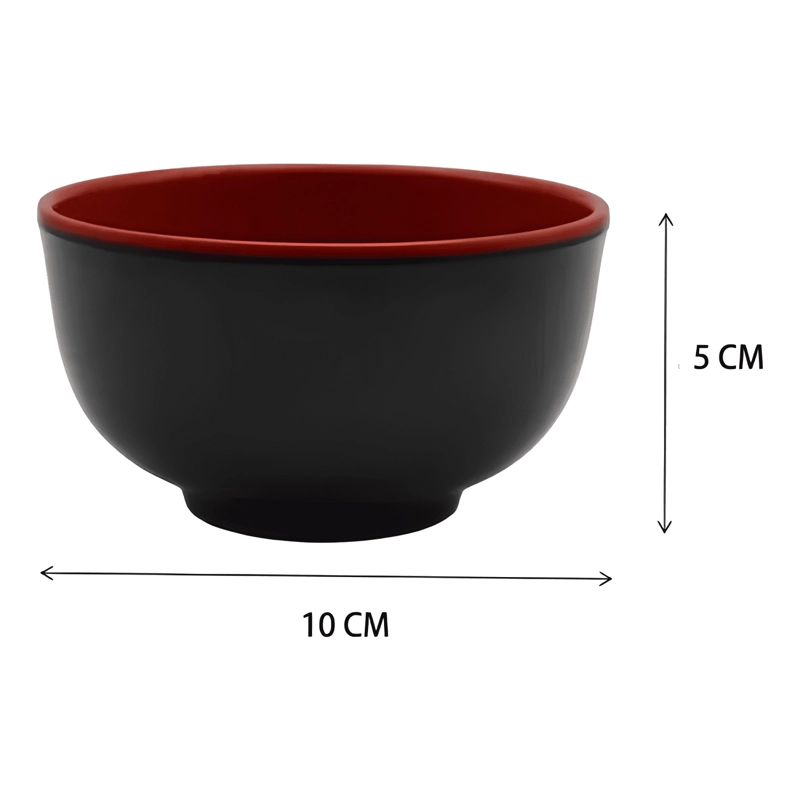 PACK 6 BOWL POCILLO CUENCO TAZON DE MELAMINA COCINA 200ML - 4