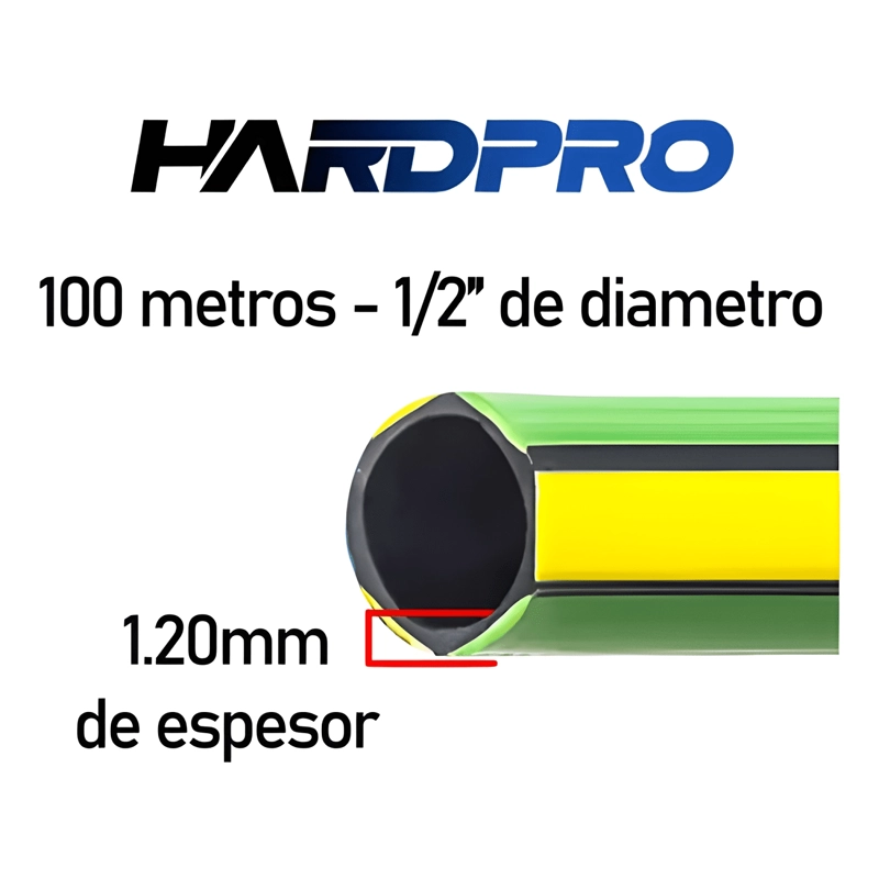 MANGUERA RIEGO JARDIN 100M 1/2 1.2MM REFORZADA PROTECCION UV - 3