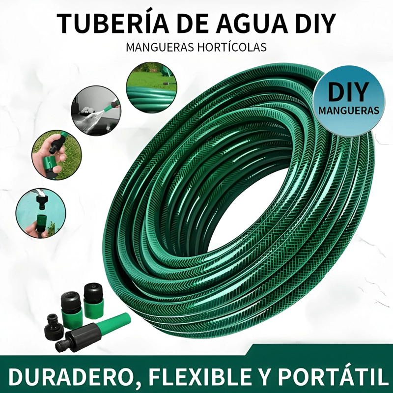 MANGUERA JARDIN REFORZADA 1/2 PULGADA 20 MTS MAS #3 - 1