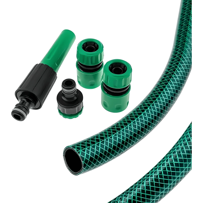 MANGUERA PVC JARDIN MALLA REFORZADA 1/2 10 METROS VERDE - 2