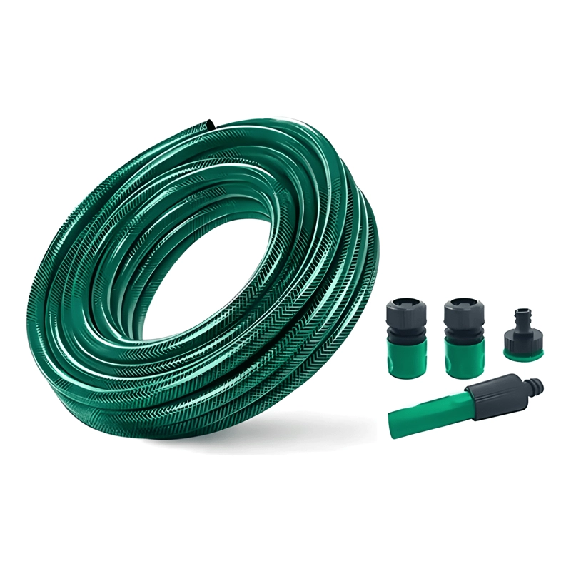 MANGUERA PVC JARDIN MALLA REFORZADA 1/2 10 METROS VERDE - 4