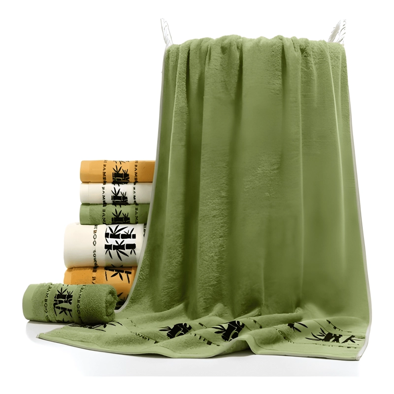 SET 4 TOALLA DE BAÑO ALGODON BAMBOO SUPER SUAVES - 3