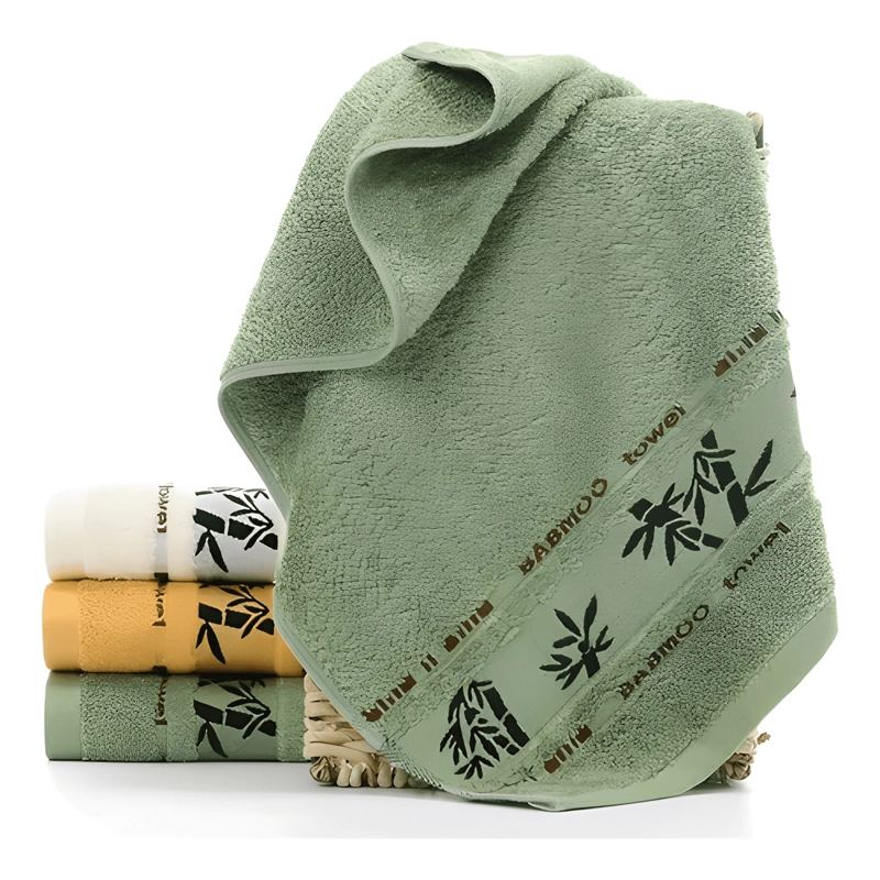 SET 6 TOALLA DE BAÑO ALGODON BAMBOO SUPER SUAVES - 1