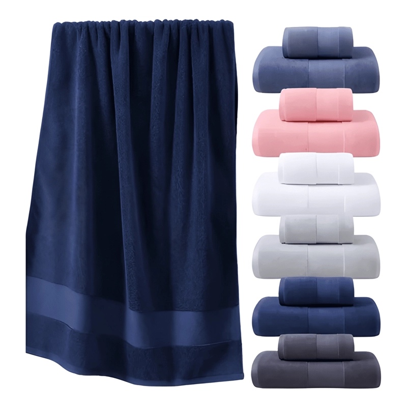 SET 2 TOALLA BAÑO+MANO 100% ALGODON ALTA ABSORCION - 4
