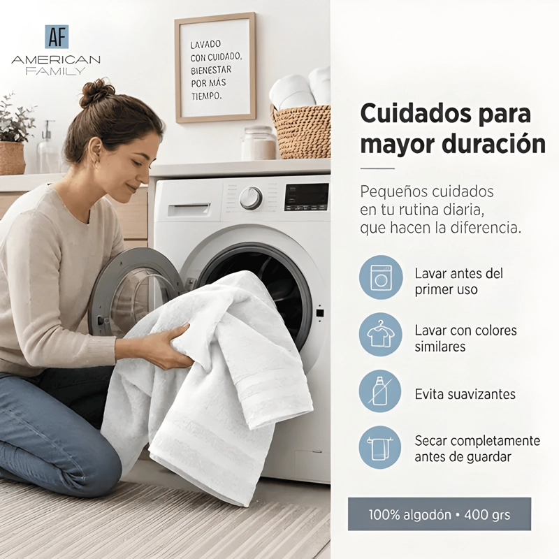 JUEGO 4 TOALLAS DE BANO DE ALGODON 400GR GRANDES CANNON - 3