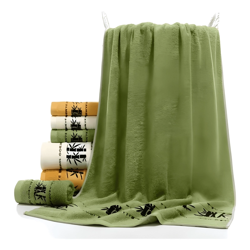 SET 4 TOALLA DE BAÑO ALGODON BAMBOO SUPER SUAVES #2 - 3