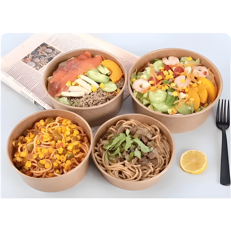 BOWL KRAFT 750 ML CON TAPA (X50) ENVASE DELIVERY ECOLOGICO - 3