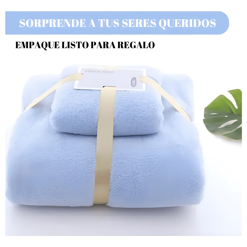 PACK 2 TOALLA BAÑO MANO VIAJE MICROFIBRA SECADO RAPIDO - 4
