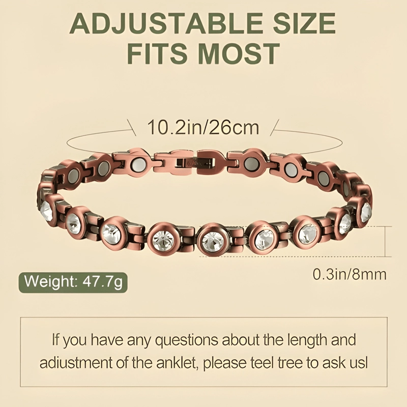 PULSERA COBRE MAGNE TICA - IMANES TERAPIA - BRAZALETE #6 - 2