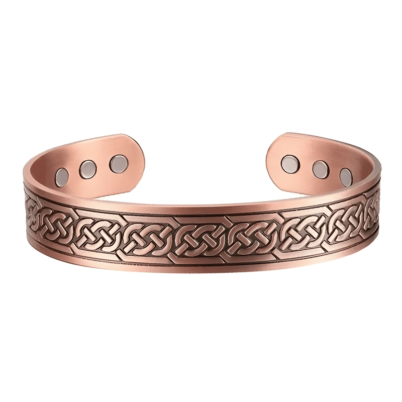 PULSERA COBRE BRAZALETE MAGNE TICA 6 IMANES ARTRITIS DISEÑO - 2