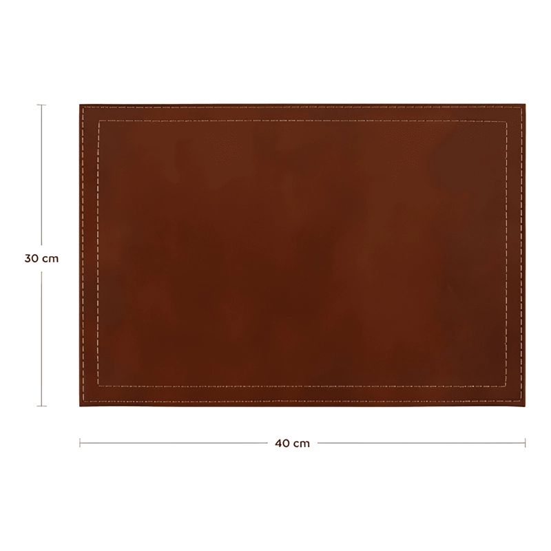 INDIVIDUALES DE MESA ECOCUERO RIGIDO 40X30 CM PACK SET 6 #2 - 2